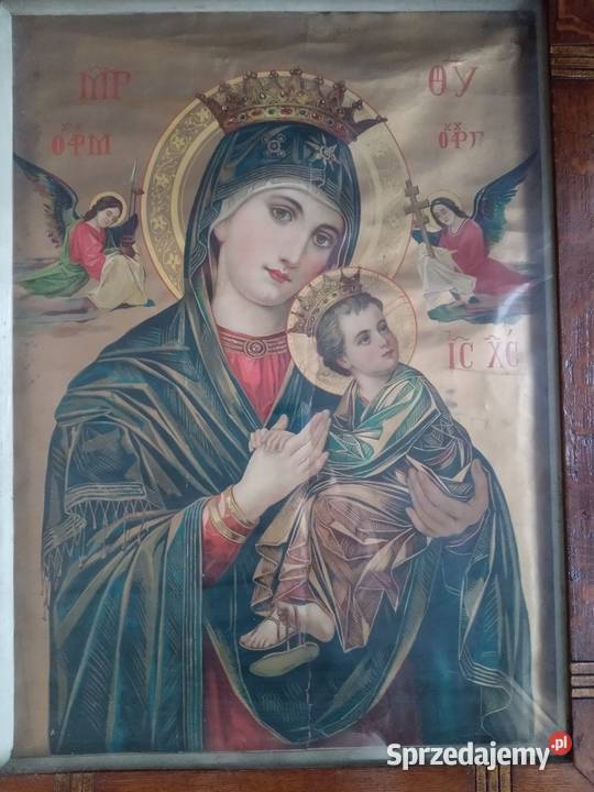 Obraz swiety oleodruk Antyki