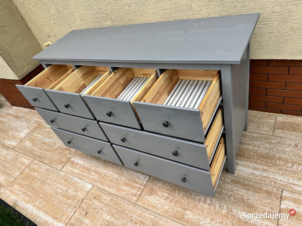 Komoda drewniana Ikea Hemnes szuflady duża Sulbiny