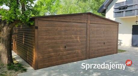 Garaż blaszany 6x58 drewnopodobny