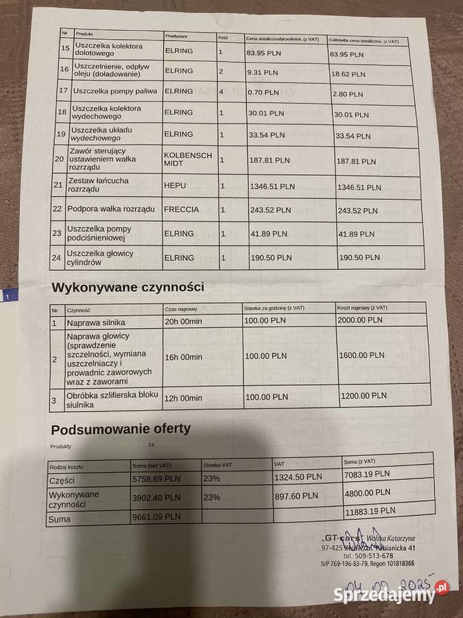 Audi A4 B8 18 TFSI 2010 generalnym remoncie Zelów sprzedam