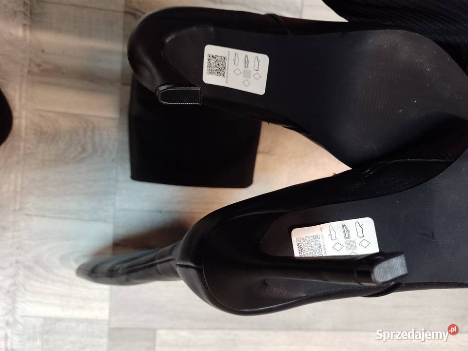 40 ASOS Design Czarne Kozaki Szpilki wieczorowe Kraków