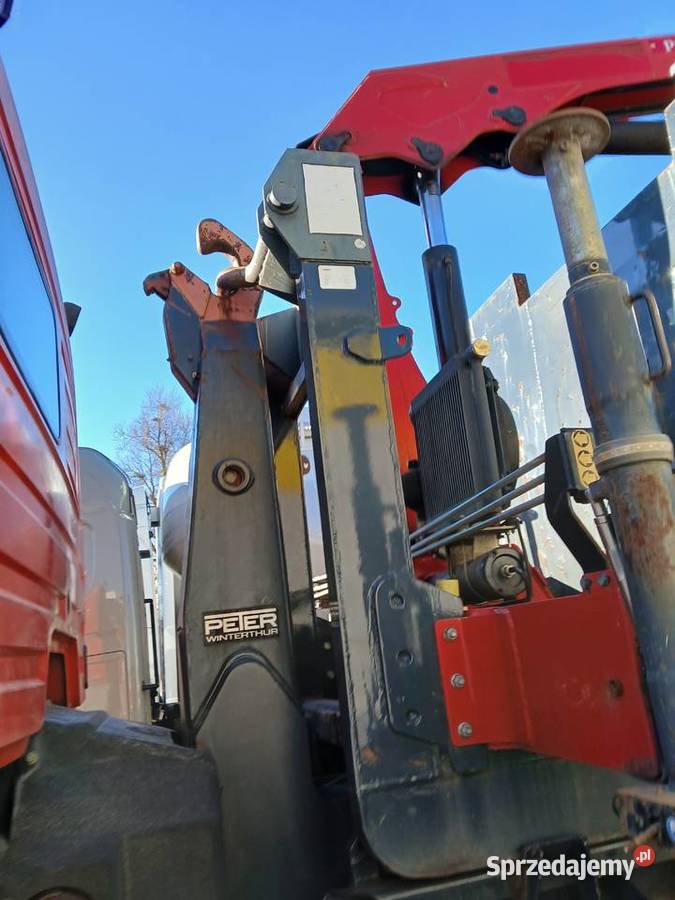 Hakowiec z dźwigiem 6x2 Mercedes diesel Warszawa