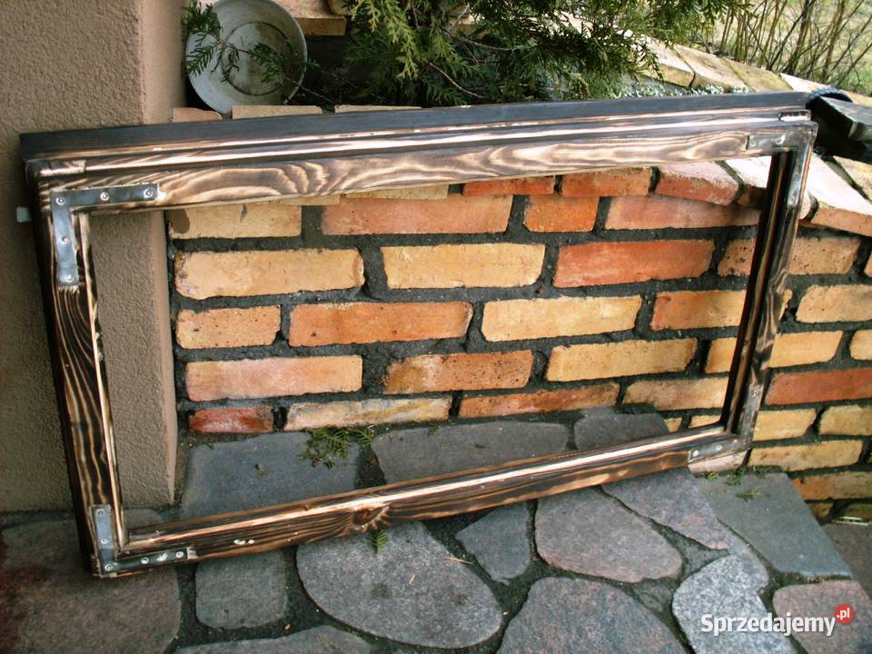 Stare okno rama okienna retro loft lustro Ełk