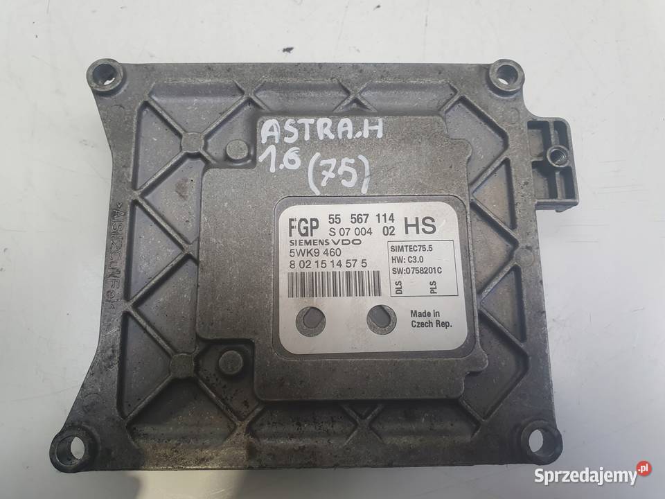 Opel Astra III H 16 16V STEROWNIK SILNIKA Komputery Rudka