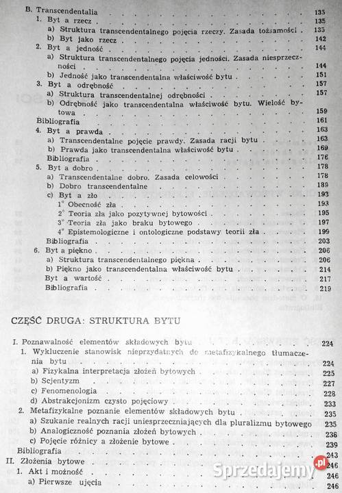 Metafizyka Zarys teorii bytu Mieczysław Albert lubelskie