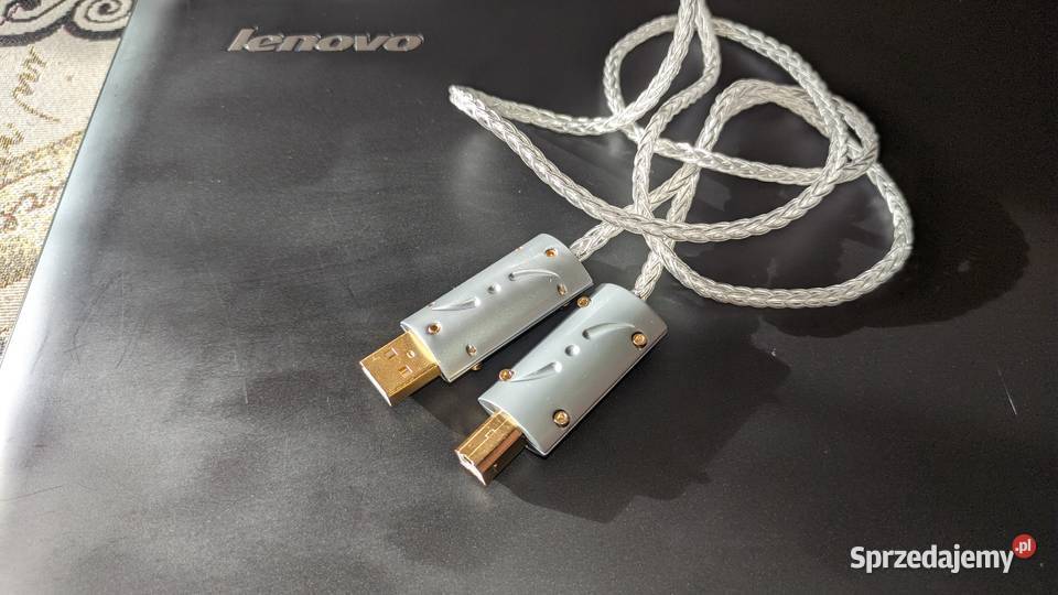 USB 2.0 typ A-B wtyki VIBORG 1m walory (WireWorld Platinum S