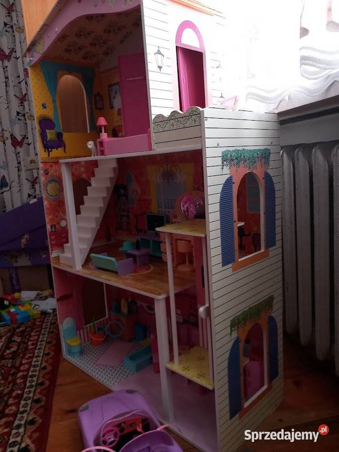 Duży domek lalek samochody i lalki Warszawa sprzedam