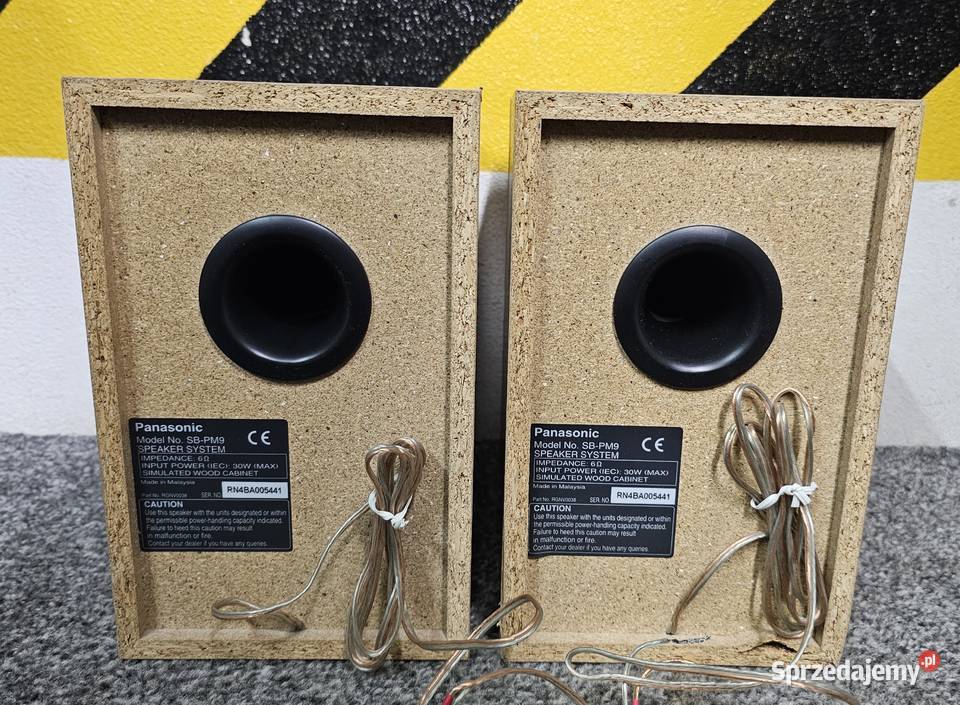kolumny stereo Panasonic SBPM9 wysyłka