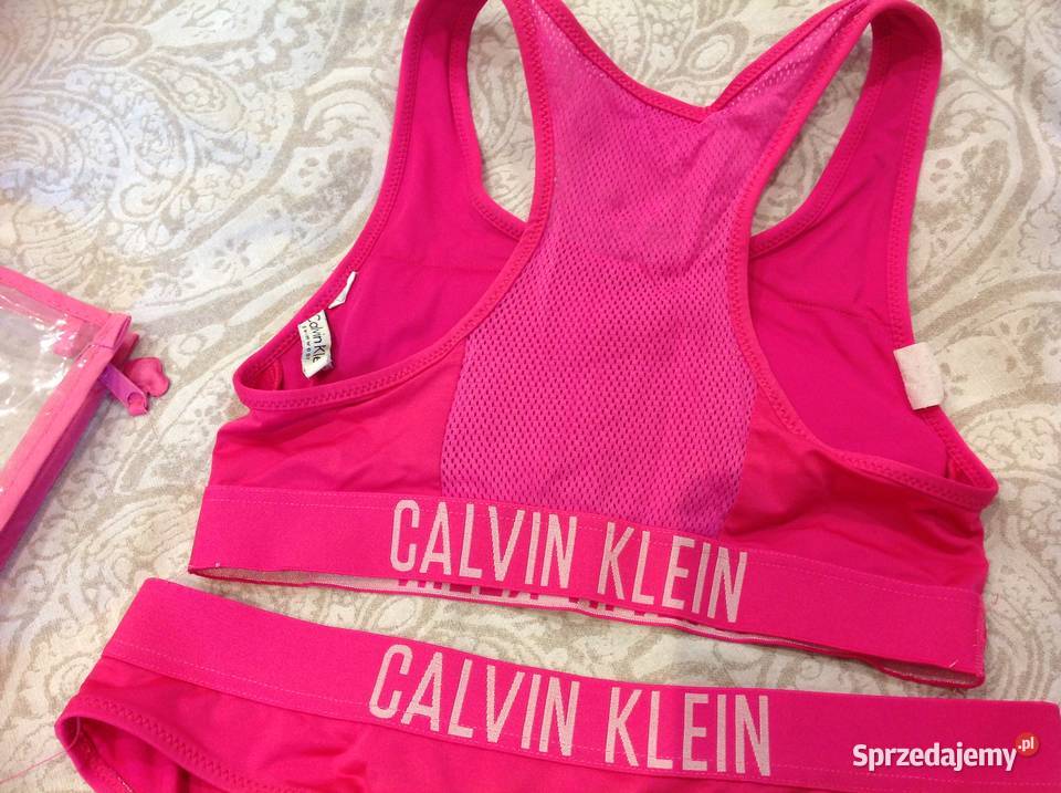 Różowy Strój Kąpielowy Bikini z Braletką Nowa Sól