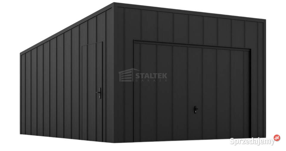 Garaż blaszany 35x5m brama uchylna drzwi blacha dolnośląskie Jelenia Góra