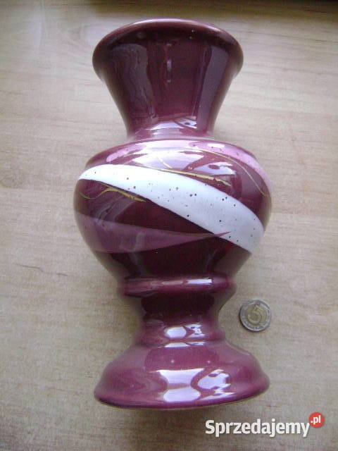 Starocie z PRL Stare naczynia Wazon ceramiczny Gdynia