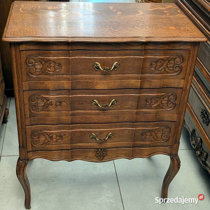 ładna dębowa komoda ludwikowskasklep Dąbrowa Dąbrowa Górnicza