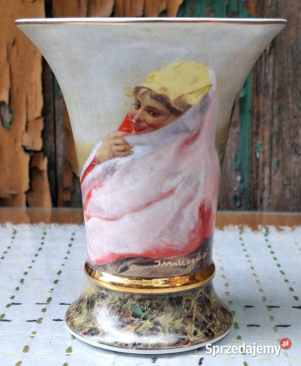 Porcelanowy Wazon Porcelana Bogucice śląskie Gliwice
