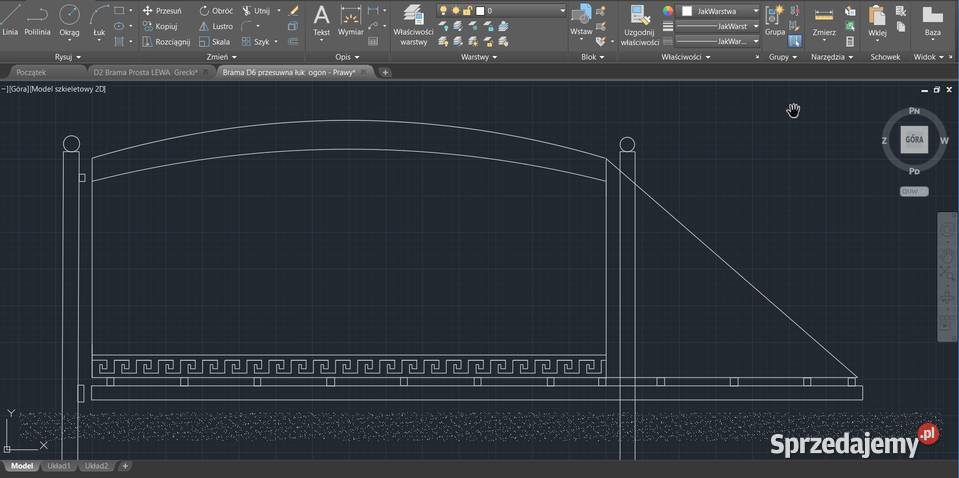 Brama wjazdowa przesuwna drewno metal kuta Ogrodzenia i bramy