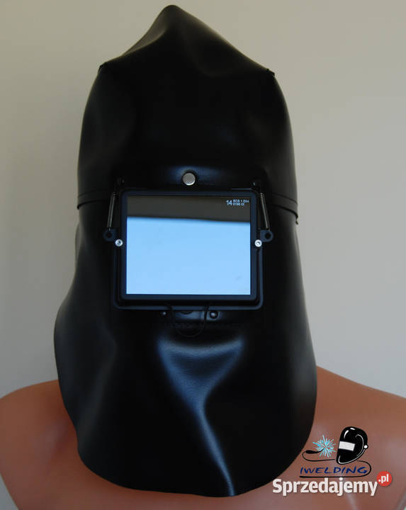 Skórzana przyłbica małpka maska Sahara z tyłem śląskie Częstochowa