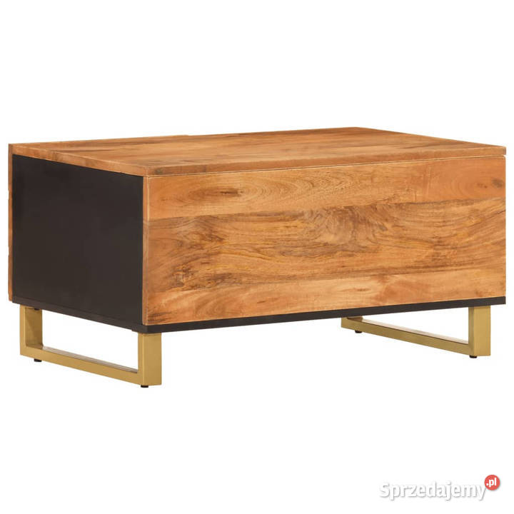 Stolik kawowy brązowoczarny 80x50x40 lite drewno Warszawa sprzedam
