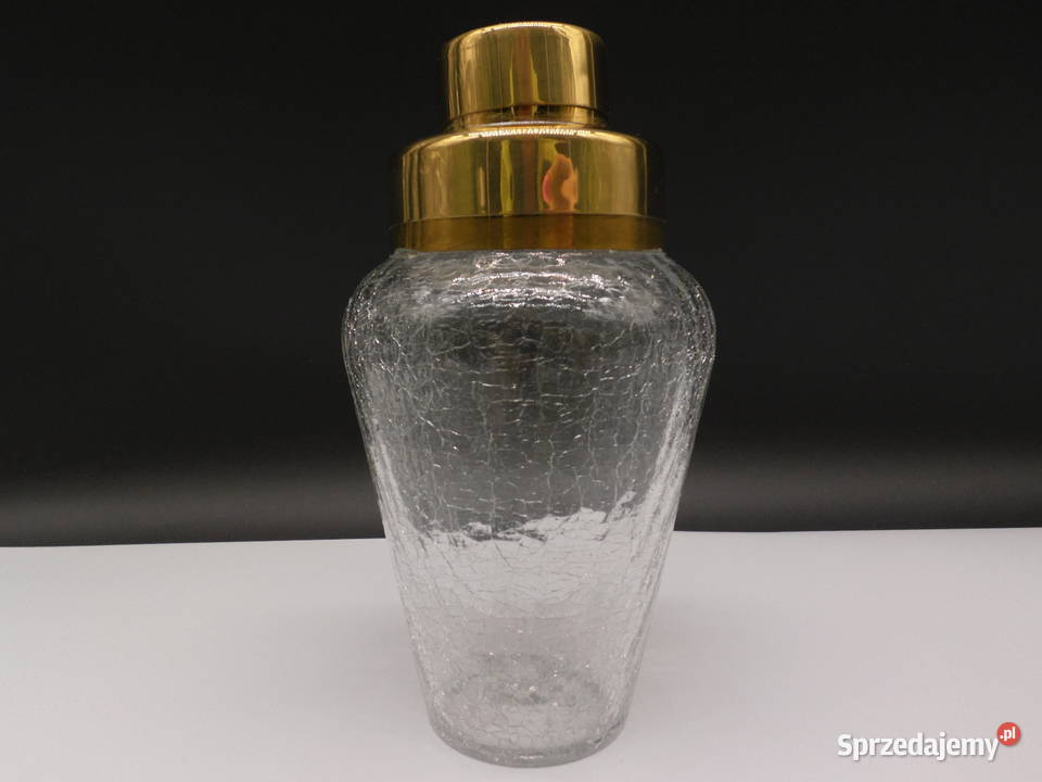 Stylowy Shaker Vintage Art Dco MidCentury Szkło Raszków