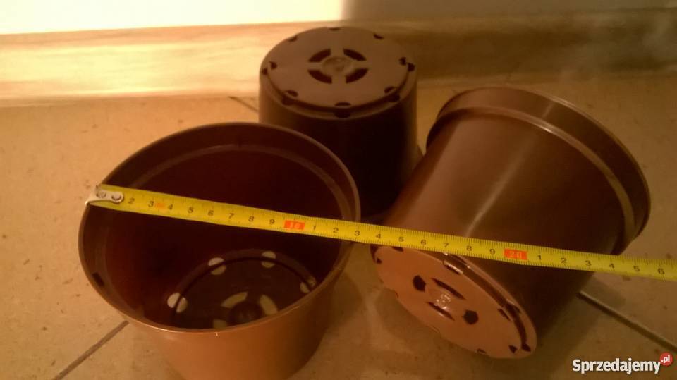 Doniczki produkcyjne okrągłe 13 09L 5 NOWE śląskie Siewierz