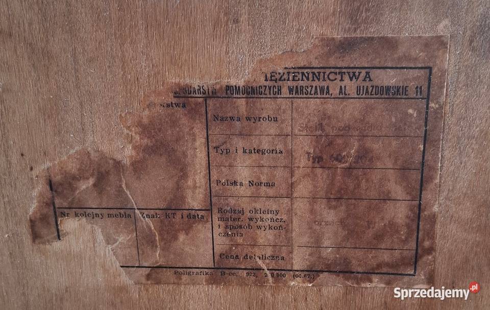 Stary Stolik RTV Żyłkowiec Klasyka PRLu Meble Gliwice