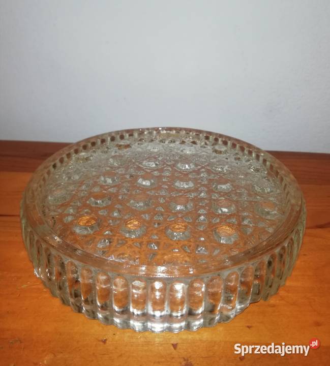 Szkło Ząbkowice popielnica z epoki PRL Warszawa