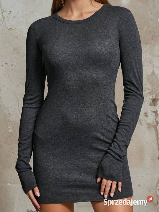 szara sukienka Sinsay Spódnice i sukienki Olkusz