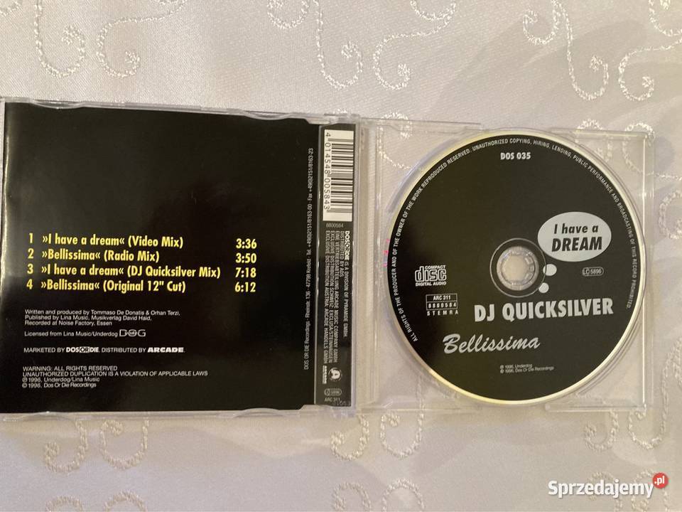 Płyta CD Maxi Singiel DJ Quicksilver I Have A 1 płyta śląskie Czerwionka-Leszczyny