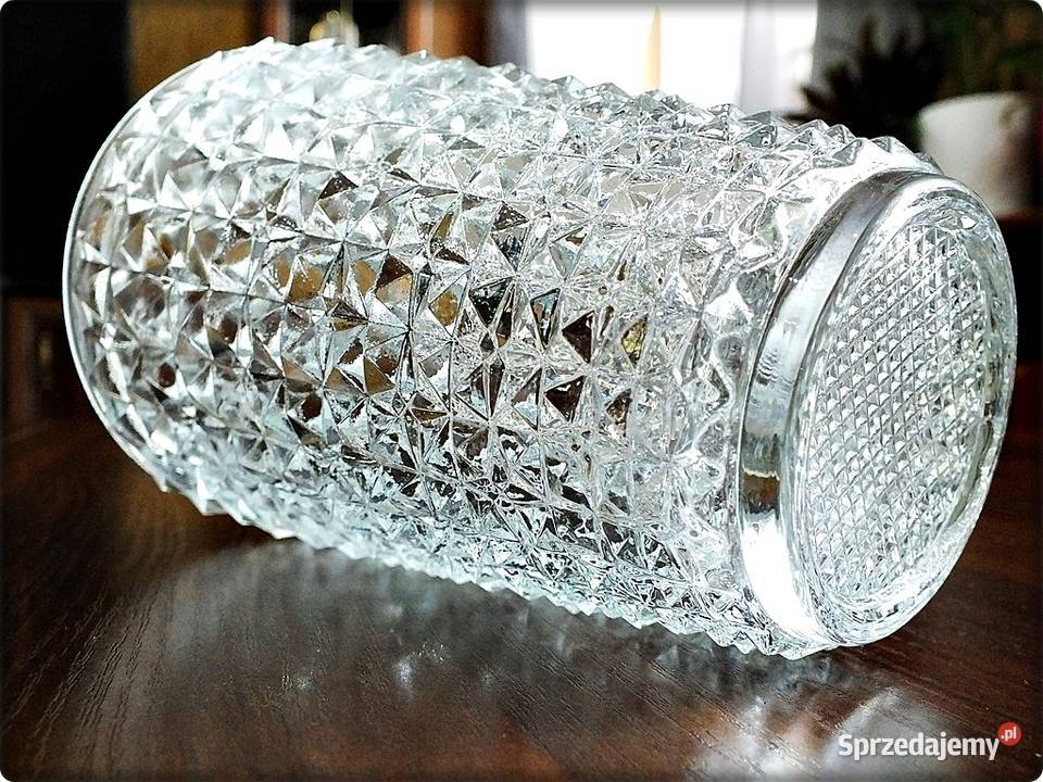 Stary Wazon Bohemia Brillant z lat 60 Porcelana i szkło Żary