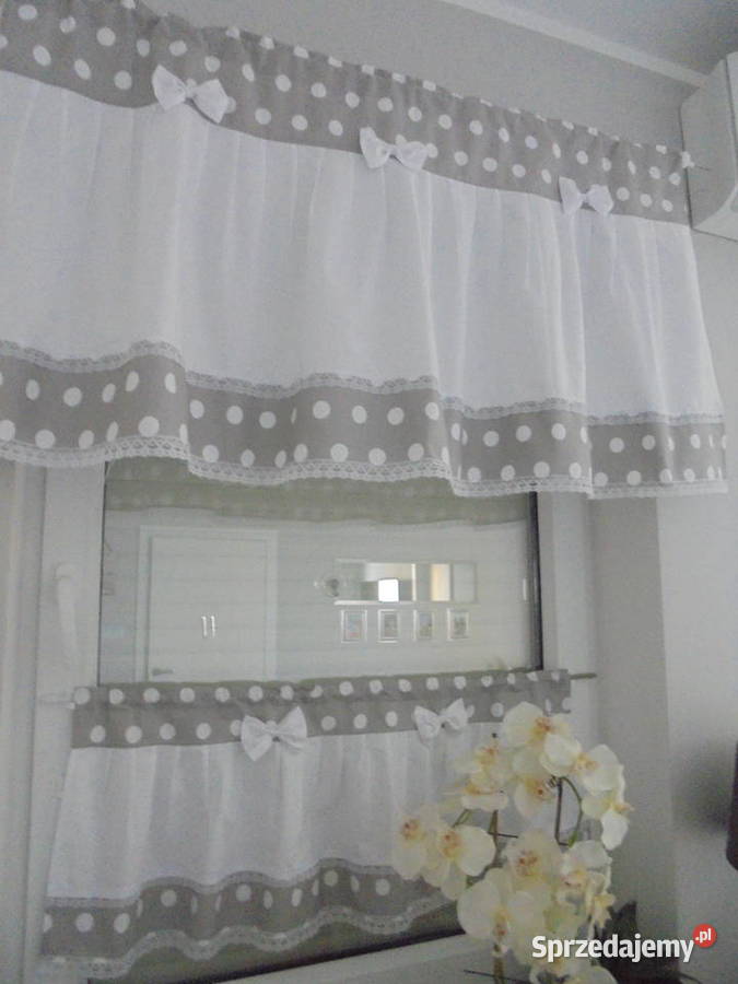 komplety na okno firanki zazdrostki biały Włocławek sprzedam