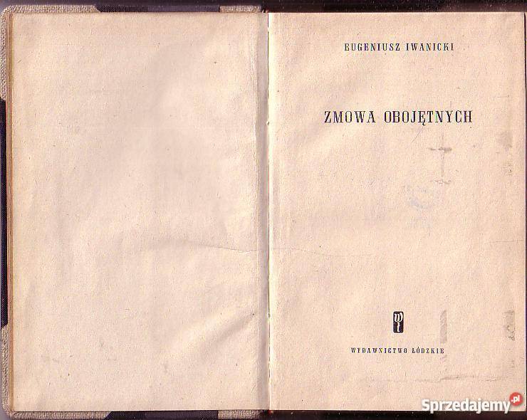 8983 ZMOWA OBOJĘTNYCH EUGENIUSZ IWANICKI Czyrna