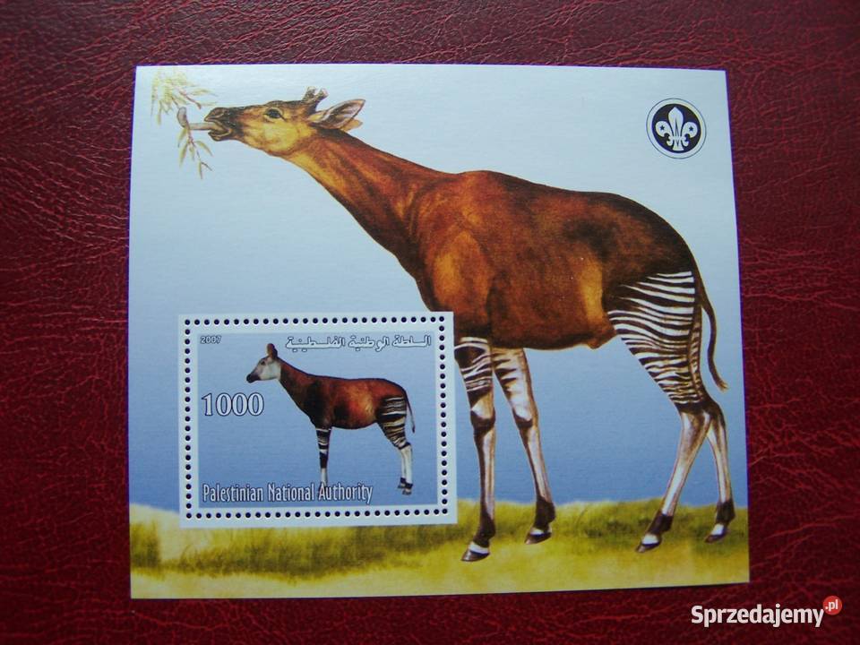 Palestyna 2007 MNH Fauna Zwierzęta Okapi leśne