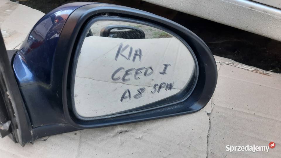 lusterko prawe zewnętrzne KIA Ceed I lak A8 5PIN osobowe Dębno
