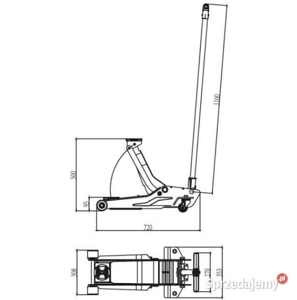 Podnośnik hydrauliczny żaba 3t Snit KING S3TK Gorzów Wielkopolski