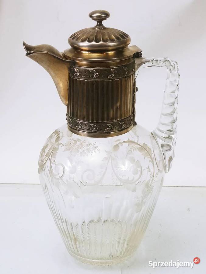 Dzbanek na Wino Srebro pr 950 Karafka Kryształ Nowa Sól sprzedam