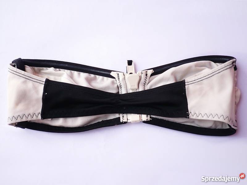 Czarnobiała góra stroju kąpielowego bikini hM xs Rozmiar 34(XS) Toruń