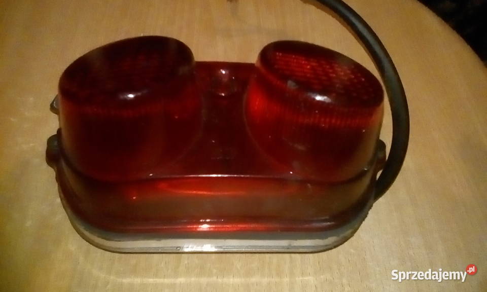 Lampa tylna motocyklowa czerwona Zebrzydowa