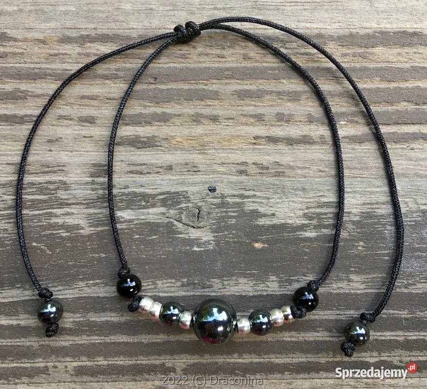 Bransoletka sznurkowa hematyt 2 Ozdoby małopolskie Kraków