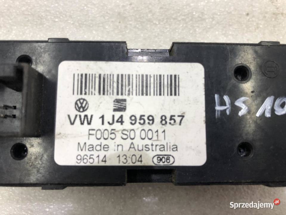 PRZEŁĄCZNIK SZYB SEAT LEON I TOLEDO II 1J4959857 osobowe