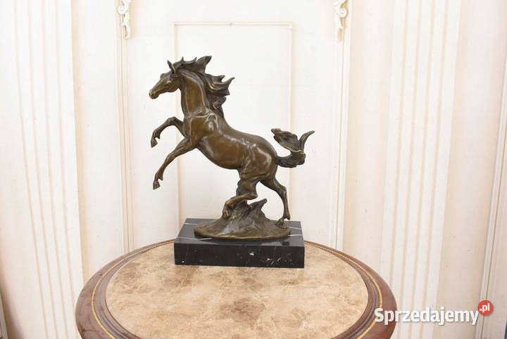 Piękny Koń Konik Koń Figura Z Brązu Dekoracja Kraków