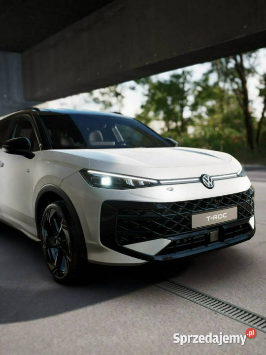 Volkswagen TRoc Wersja RLine 15 eTSI 150 DSG biały Łódź