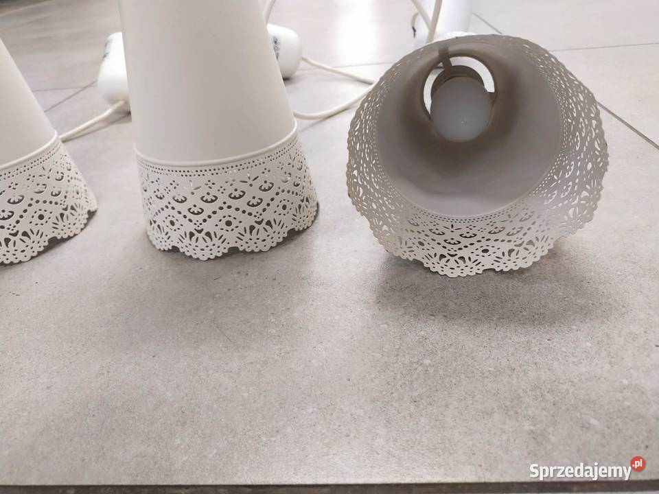 Lampy wiszace IKEA Molndal 3 sztuki białe Kraków