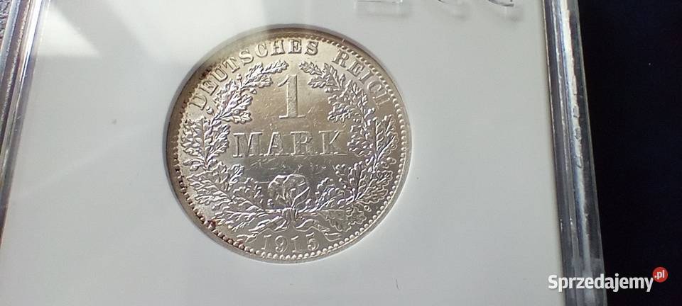 Stare monety 1 marka 1915 A Niemcy srebro Lesko