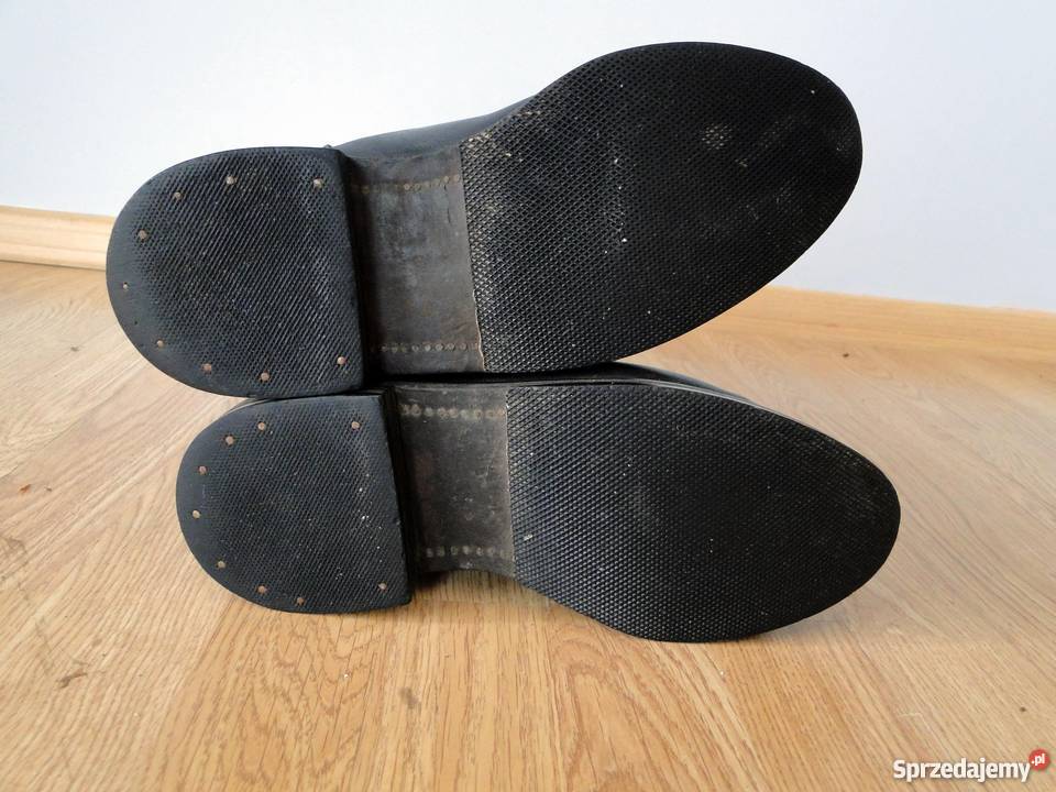 Oficerki skórzane szeroka łydka sprzedam