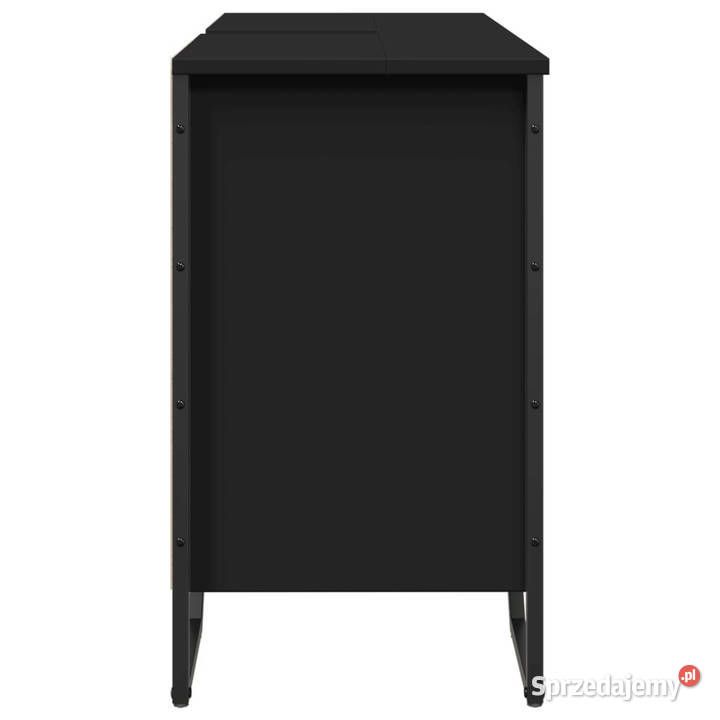 Szafka pod umywalkę czarna 91x35x60 WM848659 Dom i Ogród