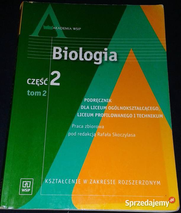 Biologia Część 1 Podręcznik Tom 2 Andrzej Czubaj Rok wydania 2003 Chełm