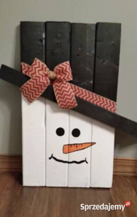 Bałwan drewniany ozdobny Zgierz