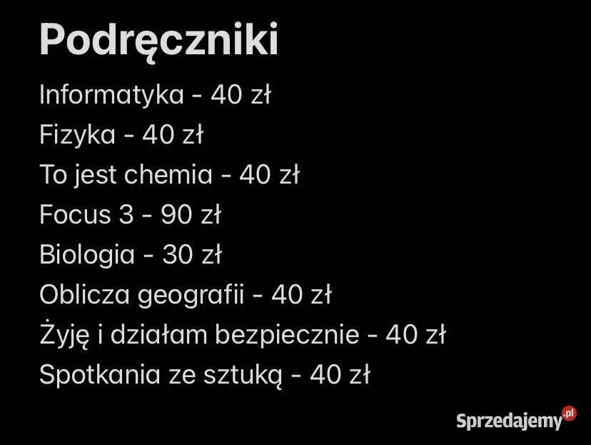 Podręczniki klasa 1 liceum ogólnokształcące Klucze