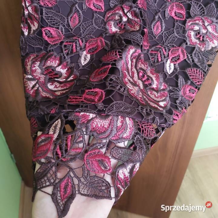 Sukienka nowa koronką bordowa Kalety sprzedam