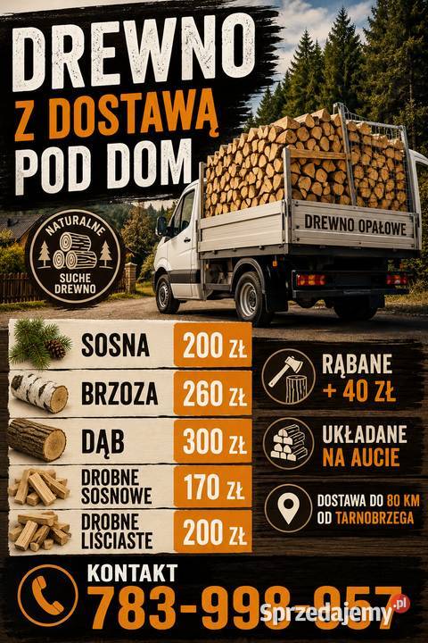 Sprzedam drewno dąb sosna