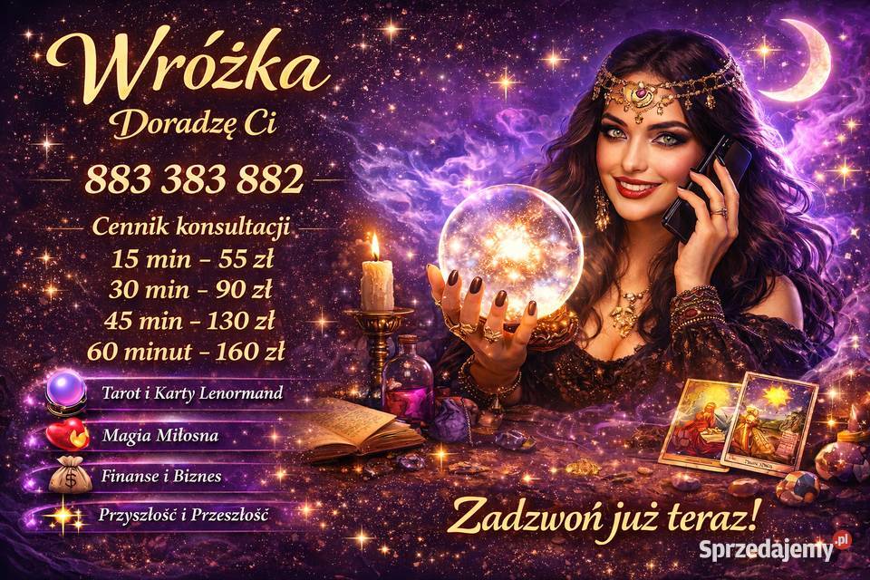 Szybka odpowiedź - Jasnowidz wróżka - Duża Sprawdzalność - miłość biznes Suwałki