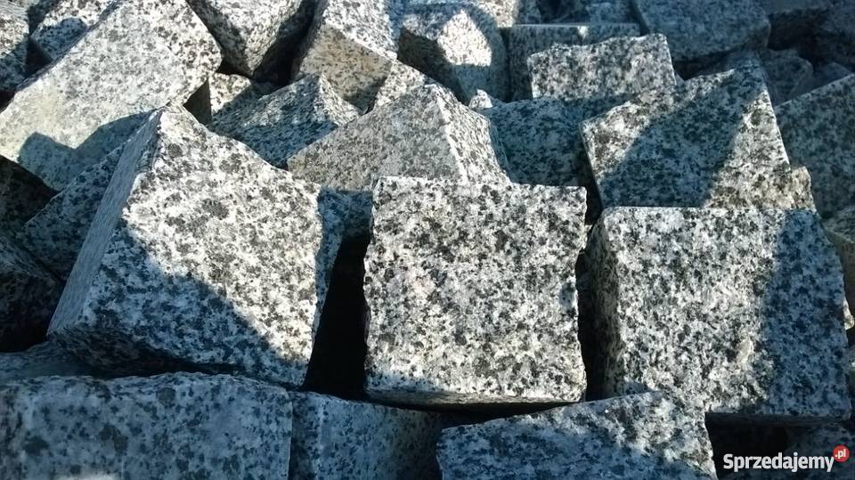 Kostka Granitowa SZARA ciętołupana 10x10x5 z 1 t Marki